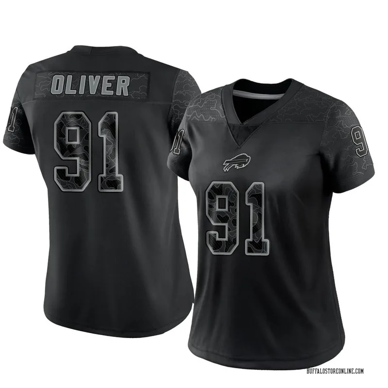 NFL Buffalo Bills 91 Ed Oliver 100th Season Blue Vapor Untouchable Limited  Men Jersey