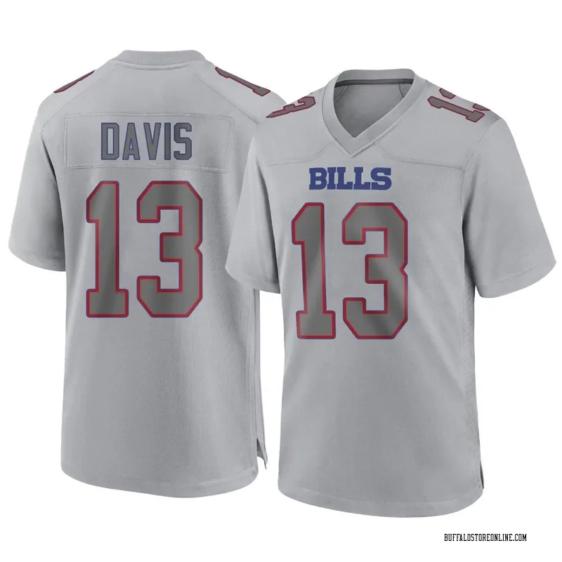 Gray Men's Gabe Davis Buffalo Bills Game Atmosphere Fashion Jersey