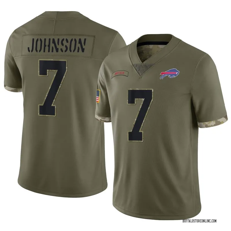 Taron Johnson 7 Buffalo Bills Super Bowl LVII Away Player Men Jersey -  White Jersey - Bluefink