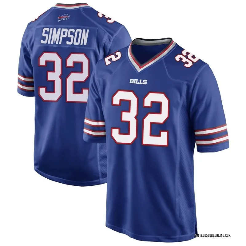 Buffalo Bills OJ Simpson Jersey Mens size 52 Blue #32 Vintage