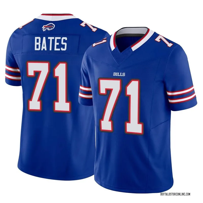 Ryan Bates Men's Nike White Buffalo Bills Custom Game Jersey Size: 3XL