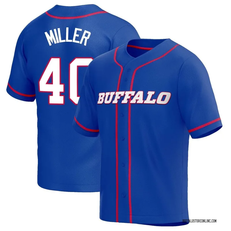 Jerseyrama Unsigned Von Miller Jersey #40 Buffalo Custom Stitched Blue Football New No Brands/Logos Sizes S-3xl, Women's, Size: Medium