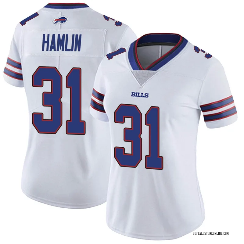 Nike Bills 3 Damar Hamlin White Vapor Baseball Limited Women Jersey