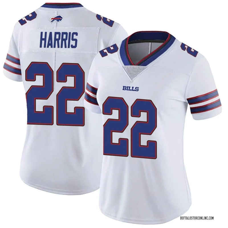 White Women's Damien Harris Buffalo Bills Limited Color Rush Vapor