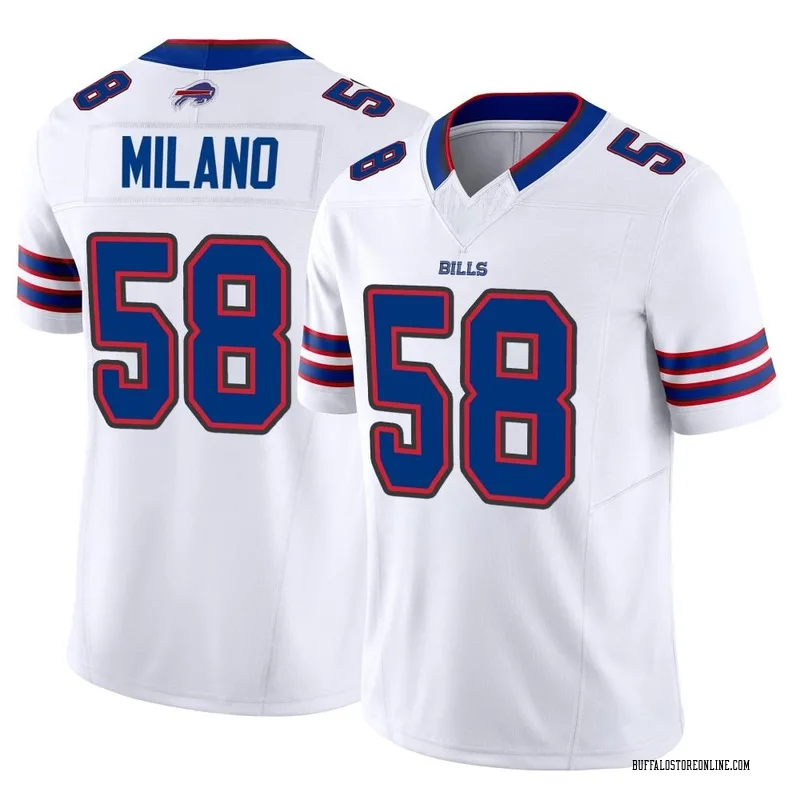 White Youth Matt Milano Buffalo Bills Limited Color Rush Vapor Untouchable  Jersey